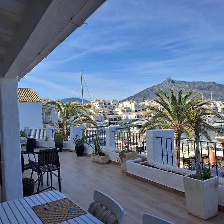 Private Rear With Bathroom In Large Penthouse Front Line Puerto Banus. Bar, Sporting Events Tv, Huge Terrace With Jacuzzis, Sauna On Premises. *