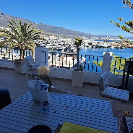 Private Rear With Bathroom In Large Penthouse Front Line Puerto Banus. Bar, Sporting Events Tv, Huge Terrace With Jacuzzis, Sauna On Premises. * Marbella